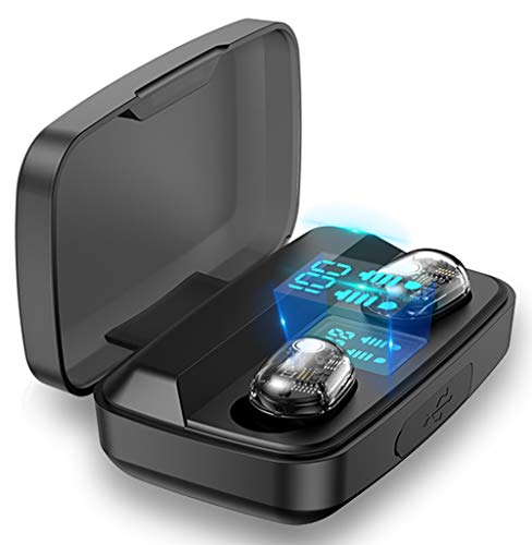 IBESTWIN Black True Wireless Earbuds Cordless in-Ear Bluetooth 5.0 TWS Stereo Touch Control