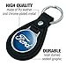 GRAPHICS & MORE Black Leather Ford Classic Script Logo Keychain