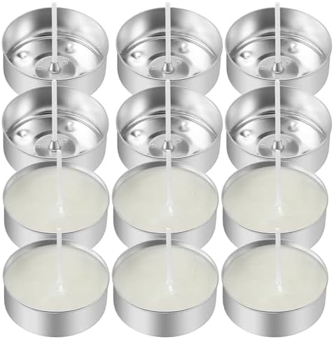 EXCEART 150 Vasos De Aluminio para Velas De Té - Tarros Vacíos, L...