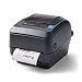 Zebra - GX430t Thermal Transfer Desktop Printer for Labels, Receipts, Barcodes, Tags, and Wrist Bands - Print Width of 4 in - USB, Serial, and Parallel Port Connectivity