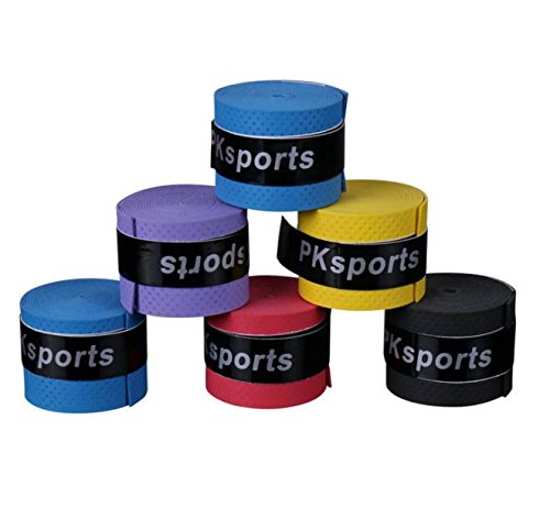 Liroyal Cinta Antideslizante para Raqueta de bádminton, 10 Unidades (Color al Azar)