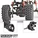 RcThjia Axle Drive Shaft Front Rear CVD Set Steel Dogbone Axle Shaft for SCX24 Gladiator JLU Bronco C10 Deadbolt Plastic Axles Replacement(Front Rear)