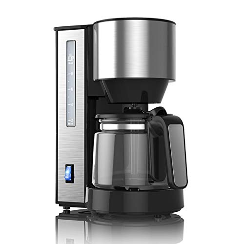 LTLWSH Filter Coffee Machine, Drip Coffee Makers with 1.25L Glass Jug Detachable Filter Coffee Machine Anti-Drip Design Keep Warm 750W,A
