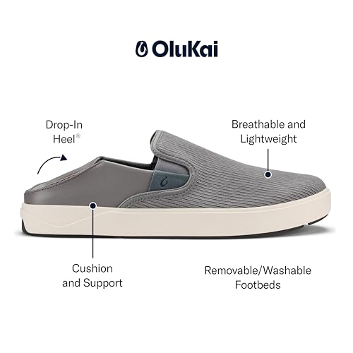 OLUKAI Lae'ahi Kapa Men's Slip On Sneakers, Lightweight & Breathable All-Weather Shoes, Drop-in Heel & Comfort Fit4