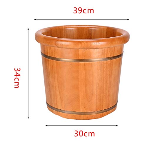 Baño de pies de madera maciza con masajeador miniatura 6