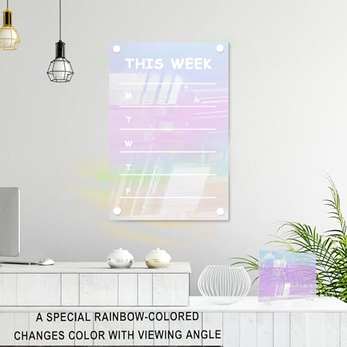 Image of 4Pack 8X12 Iridescent Acrylic Sheets for DIY Art Projects, Crafting Projects, Display Project, Signs, Painting
