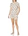 Bottoms Out Women's Printed Woven Short Sleeve and Short Panr Sleep Set