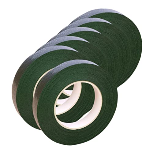 ULDIGI Floral Stem Wrapping Tape 5 Rolls Green Bouquet Tape for Flowers DIY Projects