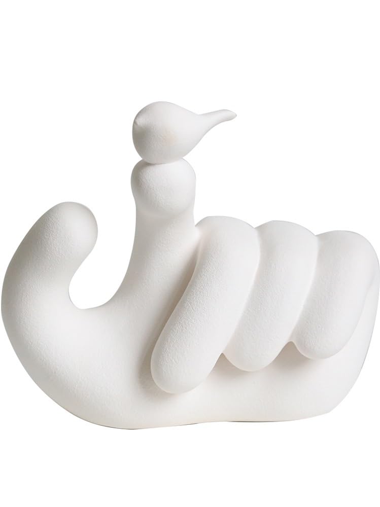 QINGGANG-0224 Desktop Decorations Modern Simple Creative Fingertip Bird Ornaments Handicrafts Decoration, 16 * 14 * 28cm