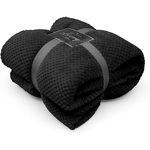 FAIRWAYUK Waffle Honeycomb Throw Blanket Cover