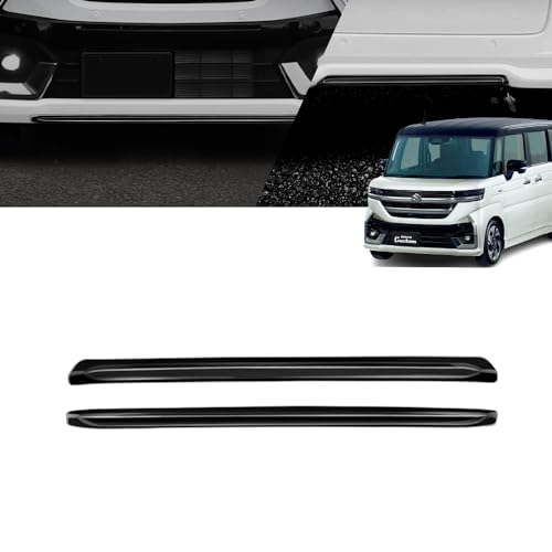YOFER スズキ 新型スペーシアカスタム パーツ バンパーガーニッシュ フロントバンパー ガーニッシュ リアバンパーガーニッシュ カバー エクステリア エアロ パーツカスタム パーツ ドレスアップ アクセサリー エアロ エクステリア 外装 車種専用設計