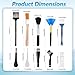 Dplolng 10 Pcs Mini Keyboard Cleaning Brushes Kit,Anti Static Brush Keyboard Brush Nylon Dust Cleaning Brushes for Electronic Devices Computer Motherboard Fans Camera Sewing Machine