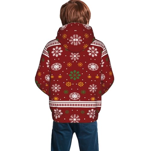 Merry Christmas Kid Hoodies Boys Sweatshirts Girls Pullover with Pocket4