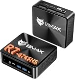 BMAX Mini PC AMD Ryzen 7 8745H (hasta 4.9GHz) 16GB RAM DDR5 512GB NVMe SSD