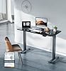 MAIDeSITe Mesa de pie eléctrica Ajustable en Altura 2 Patas Elevadoras con Motor Dual Negro #2