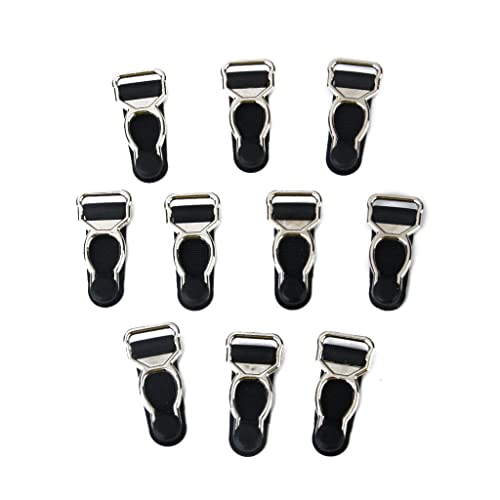 Generic 30 Peças Clipes de Cinta Liga Masculina Ganchos Ganchos Preto E Branco