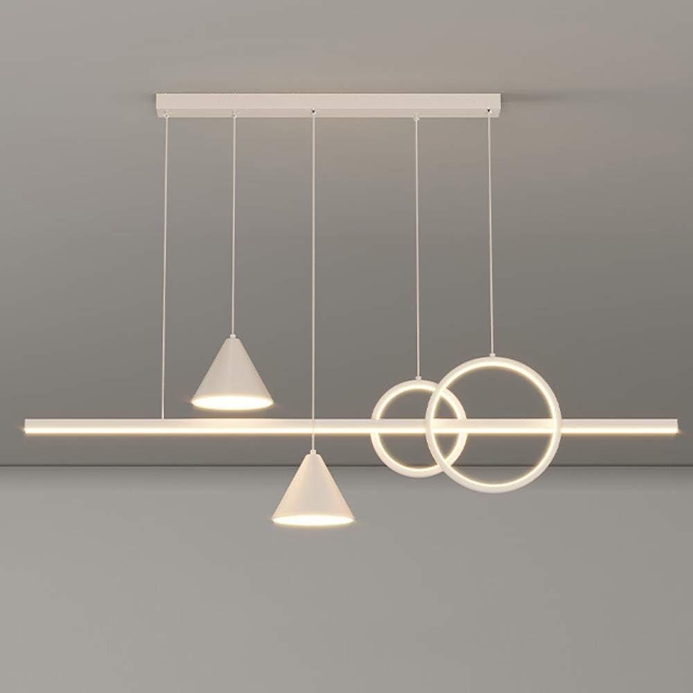 HXYSXHJUO Dimmable Linear Pendant Chandelier Light Fixture for Dining Room, Kitchen, Living - Acrylic & Metal Design(1,100cm)