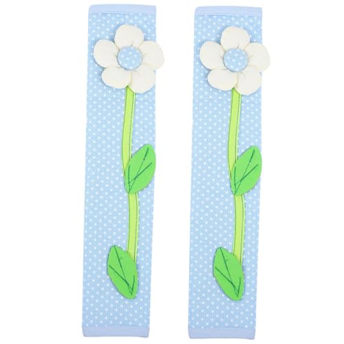 PEPLAYTAL 2 piezas Cubiertas de Tiradores para Puertas de Frigorífico Antiestáticas y Protectoras Azul para Electrodomésticos de Cocina Microondas y Lavavajillas