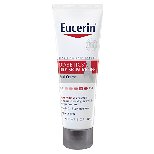Eucerin Diabetics' Dry Skin Relief Foot Creme, 3 Ounce (Pack of 3)