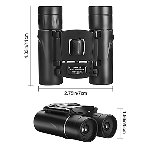 Binoculares Profesionales 100X22 Compactos Negro miniatura 5