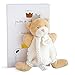 Doudou et Compagnie DC3512 Bear Small King - Peluche con clip per ciuccio, colore: Beige
