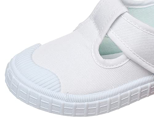 Boy's Girl's Classic Canvas T-Strap Fashion Sneaker Skate Tennis Shoes4