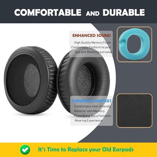 Almohadillas de repuesto MDR-RF6500 para auriculares MDR-RF6500/MDR-RF6000, cubiertas para orejeras de cuero proteico miniatura 3