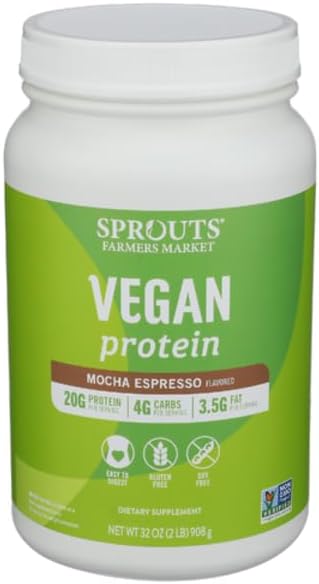 Generic Sprouts Mocha Espresso Vegan Protein - 32 oz