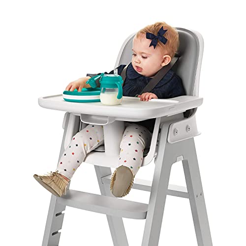 Image of OXO Tot Transitions Soft Spout Sippy Cup with Removable Handles, Teal, 6 Ounce (2 Pack)