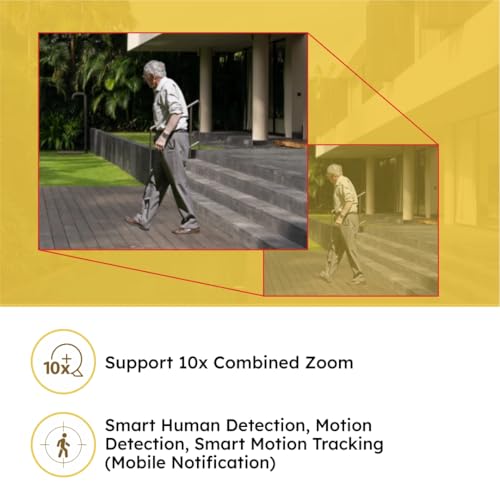 Image of MANOMAY Protect Bot 3MP Wi-Fi Camera | STQC Certified Smart Home CCTV | 360 AI Human Tracking & Color Night Vision | Alexa Voice Control | Supports 256GB Memory Card (M1078S - Pack of 2)