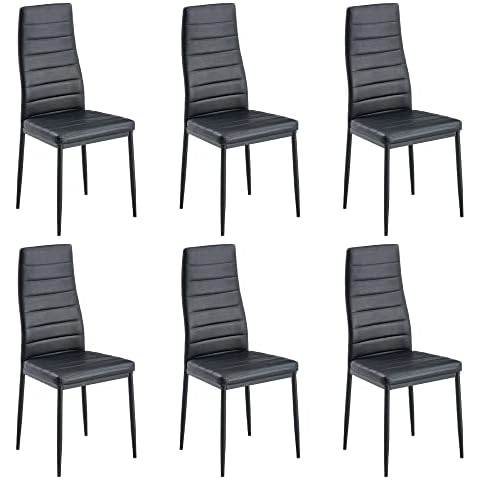 Stanew Set of 6 Modern Dining Chairs Cover