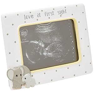 Precious Moments Elephant Love at First Sight Ultrasound 4 x 6 Resin & Glass 183407 Photo Frame, One Size, Multi