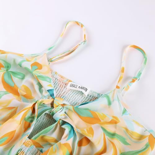 Image of GRACE KARIN Womens Summer Floral Maxi Dresses 2026 Long Flowy Boho Dress Beach Vacation Sundresses Casual Clothes with Pocket