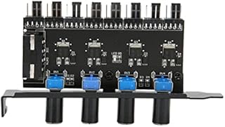 Annadue PC Chassis Fan Hub, PC 8 Channels Fan Hub 4 Knob Cooling Fan Speed Controller for CPU Case HDD VGA PWM Fan, PCI Bracket 0 to 12V Fan Control, IDE Interface