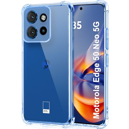 Image of TheGiftKart Crystal Clear Back Cover Case for Motorola Moto Edge 50 Neo 5G | Shockproof Soft TPU Case | Cushioned Edges for Ultimate Protection Back Cover Case (TPU, Transparent)