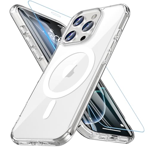 Amazon.co.jp: Hensinple iPhone 16 Pro ケース Magsafe対応 ガラス