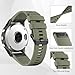 aceyoon 22mm Band Compatible with Garmin Fenix7/7 Pro/6/6 Pro/5/5 Plus, Quickfit Silicone Sport Bands for Garmin Instinct/Forerunner 935 945/Approach S60 S62/Descent G1(Black/Army Green)