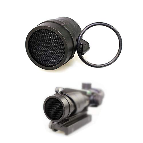 HWZ Scope Round Meshy Cover Kill Flash Anti-Reflection Device for ACOG 4 X 32 Scope (Black)