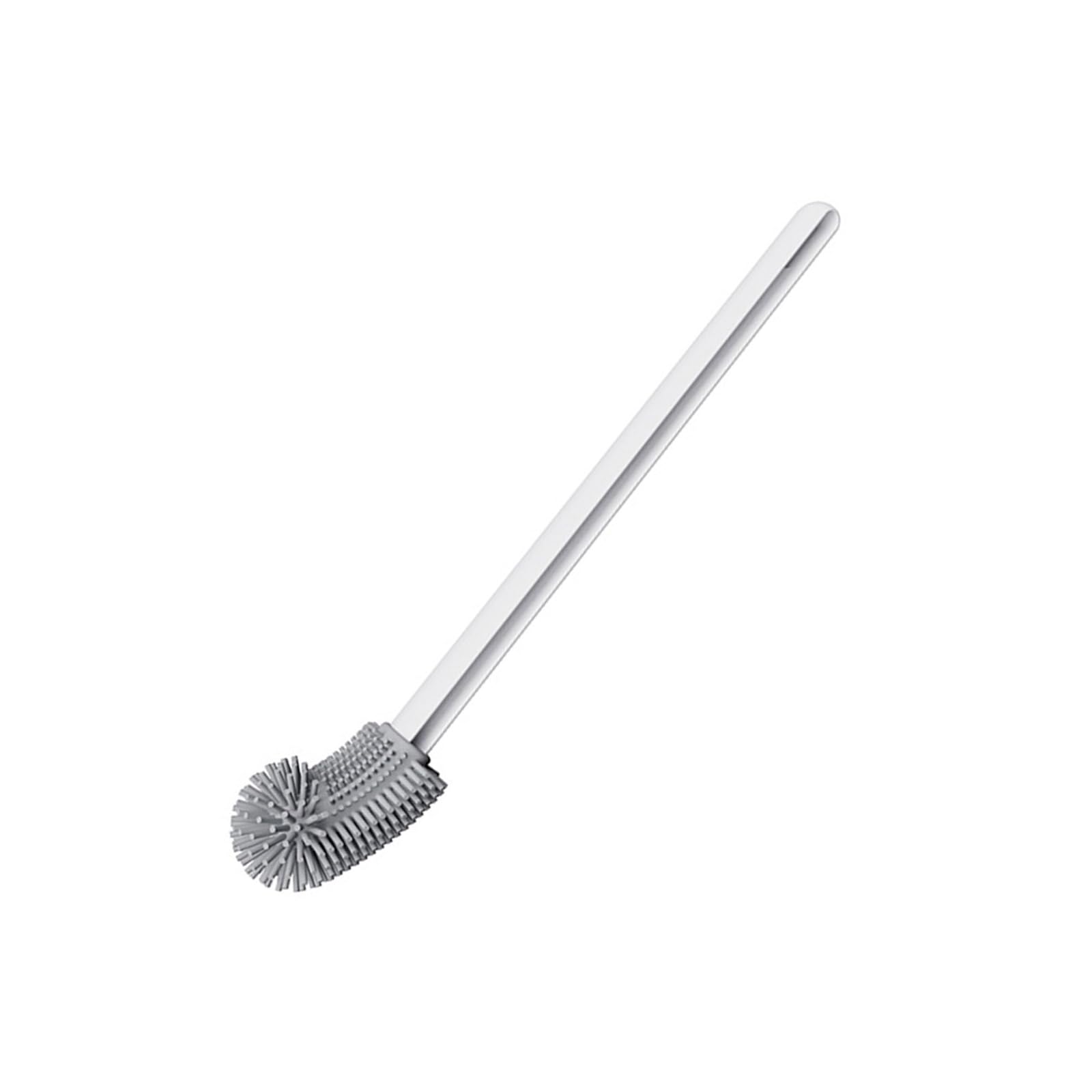 Household Toilet Bowl Brush Flexible Bendable Silicone Toilets Brushes Soft Bristles Cleaning Easily Clean Silicone with Angled Head