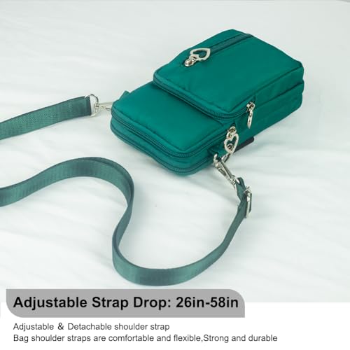 Image of JANKS Small Crossbody Bag for Women - Mini Phone Purses with Crossbody Strap and Wallet - Nylon Arm Bag