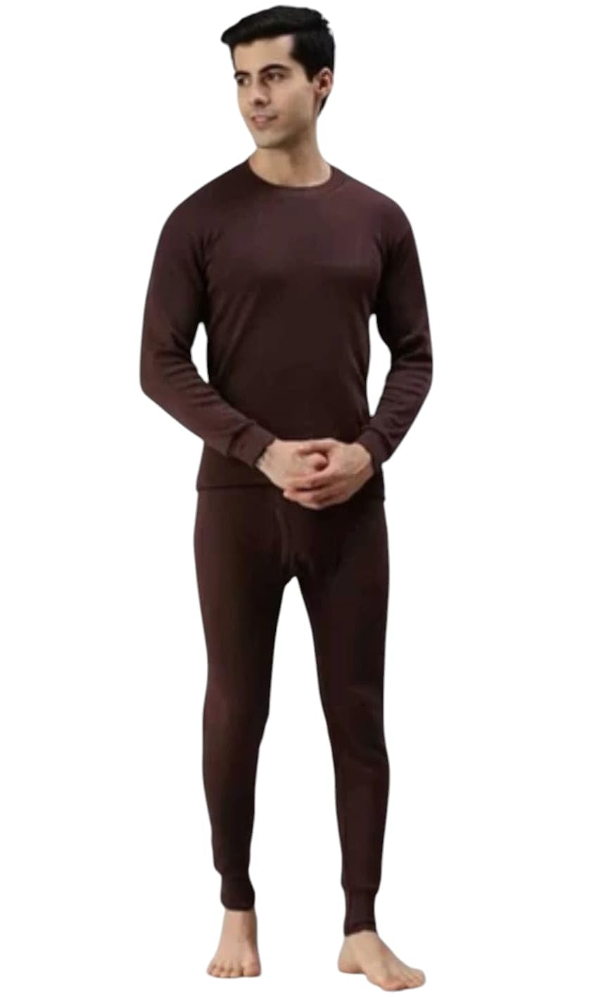 Men Thermal Set for Winter, TOP and Pyjama Set, Full Sleeves, Thermal Wear, Warm Insulation, Innerwear for Winter-picture-49