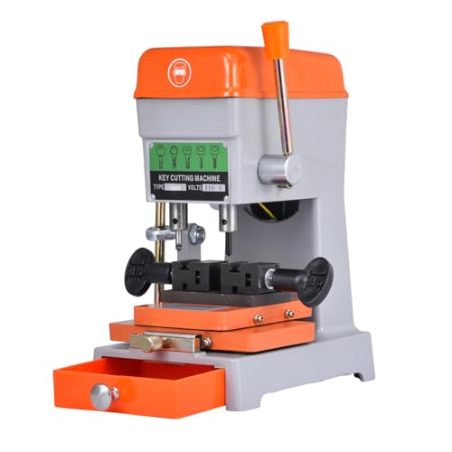 Vertical Key Cutting Machine 110V - Multifunctional Electric Key Duplicator for Home & Automotive Keys