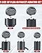 10-in-1 Faucet Aerator Removal Tool Kit, Aerato Key For Sink Faucet for Threaded and Housed Aerateors,Fits M16.5 M18.5 M21.5 M22 M24 M28 TT TF STD TJ Sizes, Faucet Tool for Home Repair and Plumbing