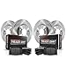 Power Stop TDBK6655 Track Day Front and Rear Brake Kit- Brake Rotors and Brake Pads