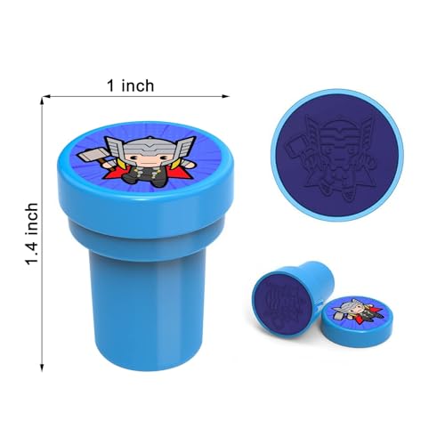 Cosershow SPHERO-RENWUYZ24 24 Pcs Superhero Themed Stampers, Superhero Birthday Party Supplies Favors, Classroom Rewards Prizes, Goody Bag Treat Bag Stuff thumb #2