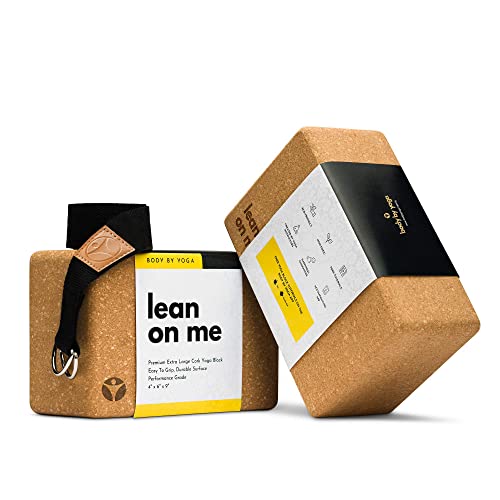 Premium Cork Yoga Blocks 2 Pack - Extra Large Yoga