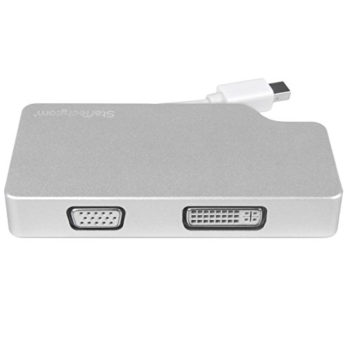 Adaptador Mini DisplayPort a HDMI 4K, VGA y DVI conversor de audio y video StarTech.com 4