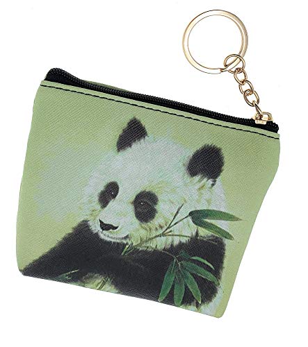 Value Arts Panda Bear Coin Purse Pouch With Key Ring #TOP2