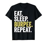 Photo Gallery mangiare dormire burpee ripeti divertente fitness maglietta Photo Gallery mangiare dormire burpee ripeti divertente fitness maglietta