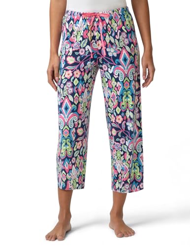 Image of HUE Women's Spring Pajama Separates Soft Whimsical Print Pjs with Flowers, Animals, Garden Themed Pjs, Cocktails